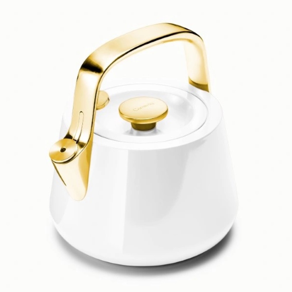 Caraway Whistling Tea Kettle Iconic White